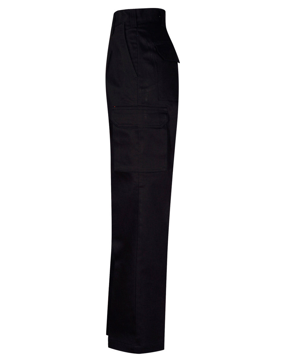 Men's Heavy Cotton Pre-Shrunk Drill Pants Long Leg - Black - View