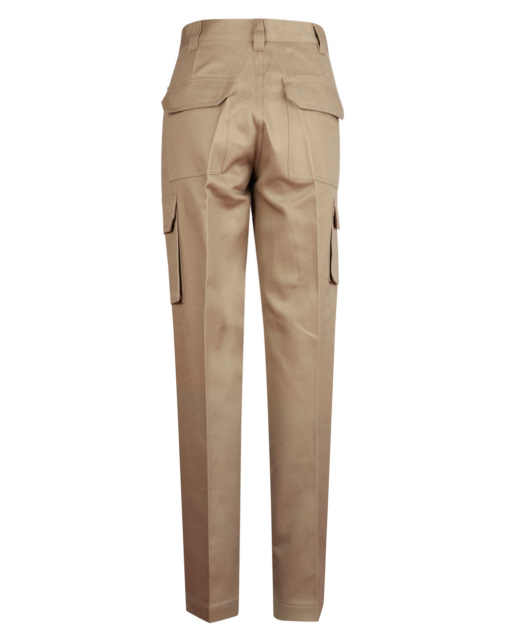 Men's Heavy Cotton Pre-Shrunk Drill Pants Long Leg - Khaki - Back