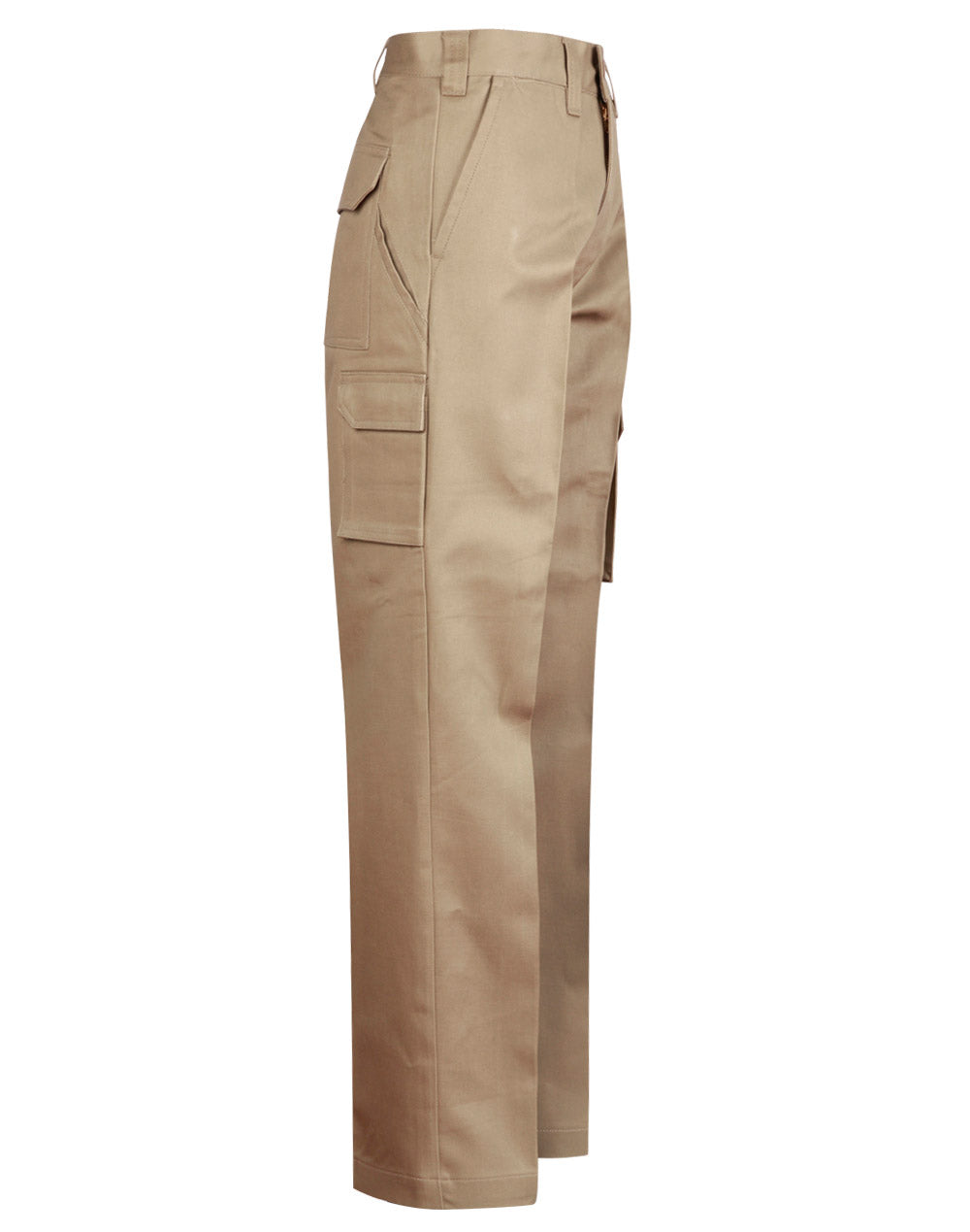 Men's Heavy Cotton Pre-Shrunk Drill Pants Long Leg - Khaki - View