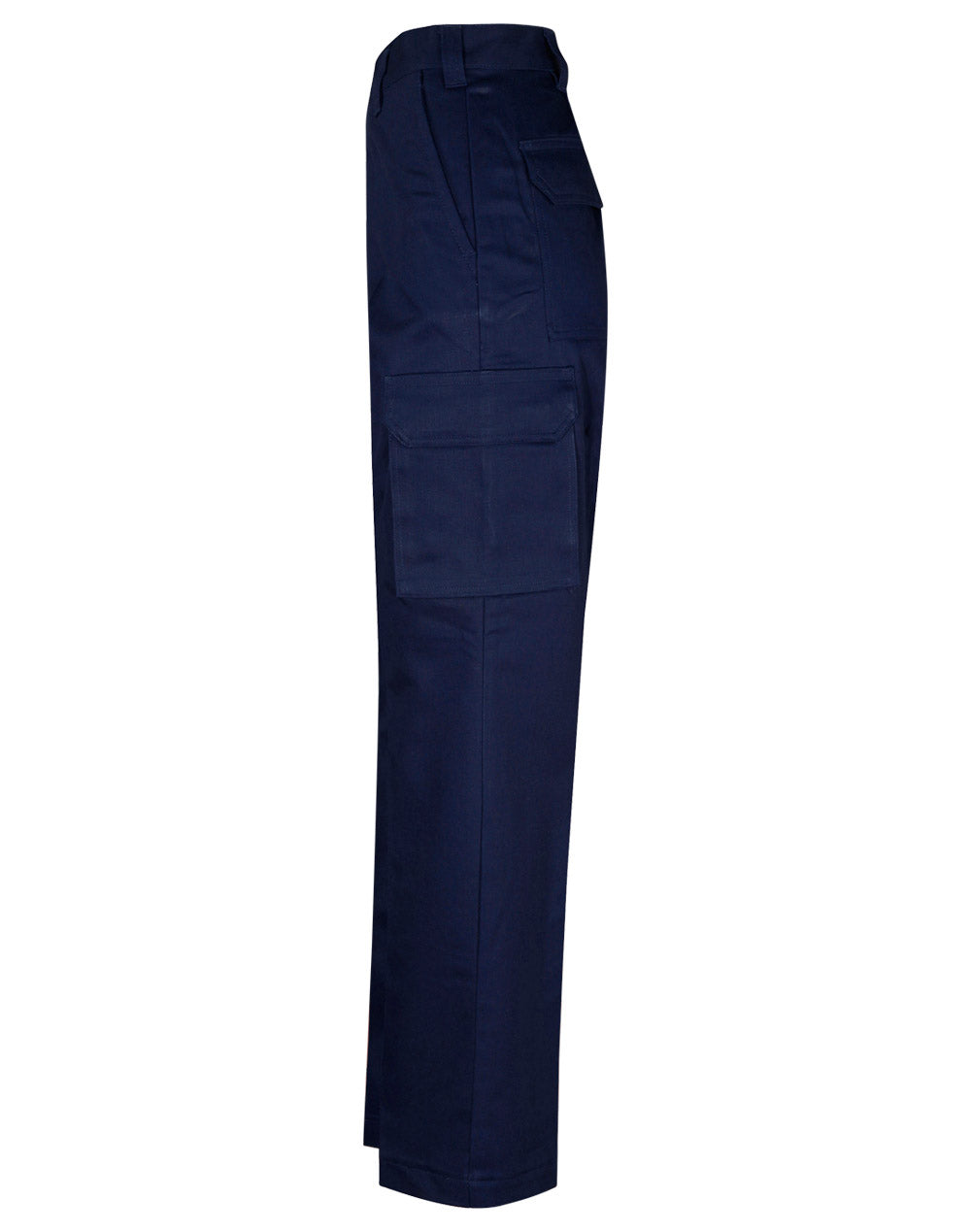 Men's Heavy Cotton Pre-Shrunk Drill Pants Long Leg - Navy - View