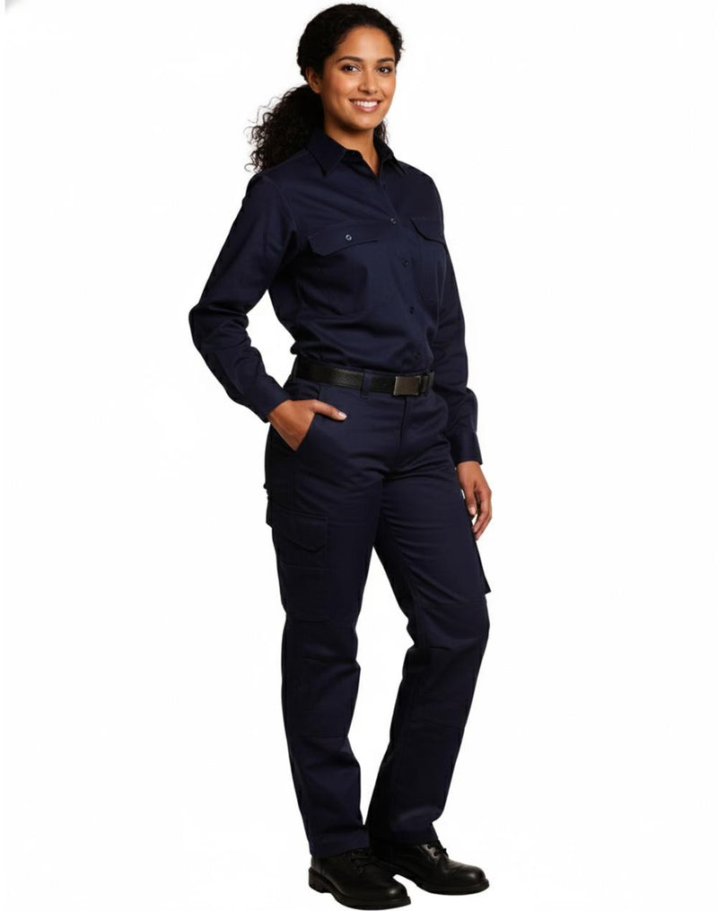 Ladies' Heavy Cotton Drill Cargo Pants