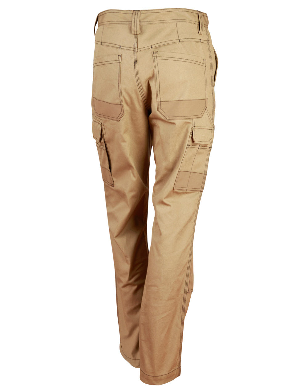 Cordura Semi-Fitted Cordura Work Pants - Khaki - Back