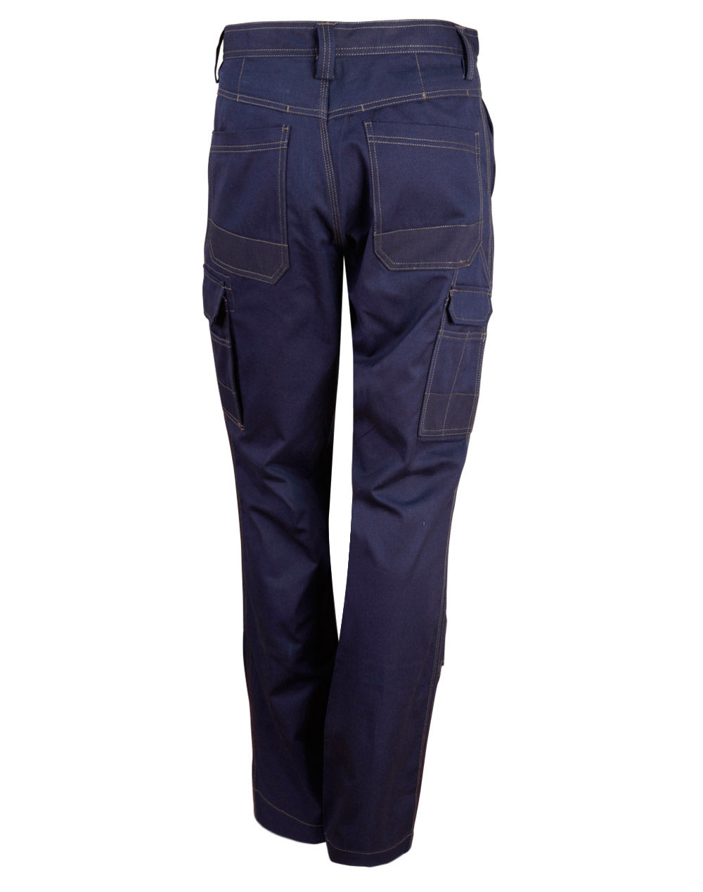 Cordura Semi-Fitted Cordura Work Pants - Navy - Back