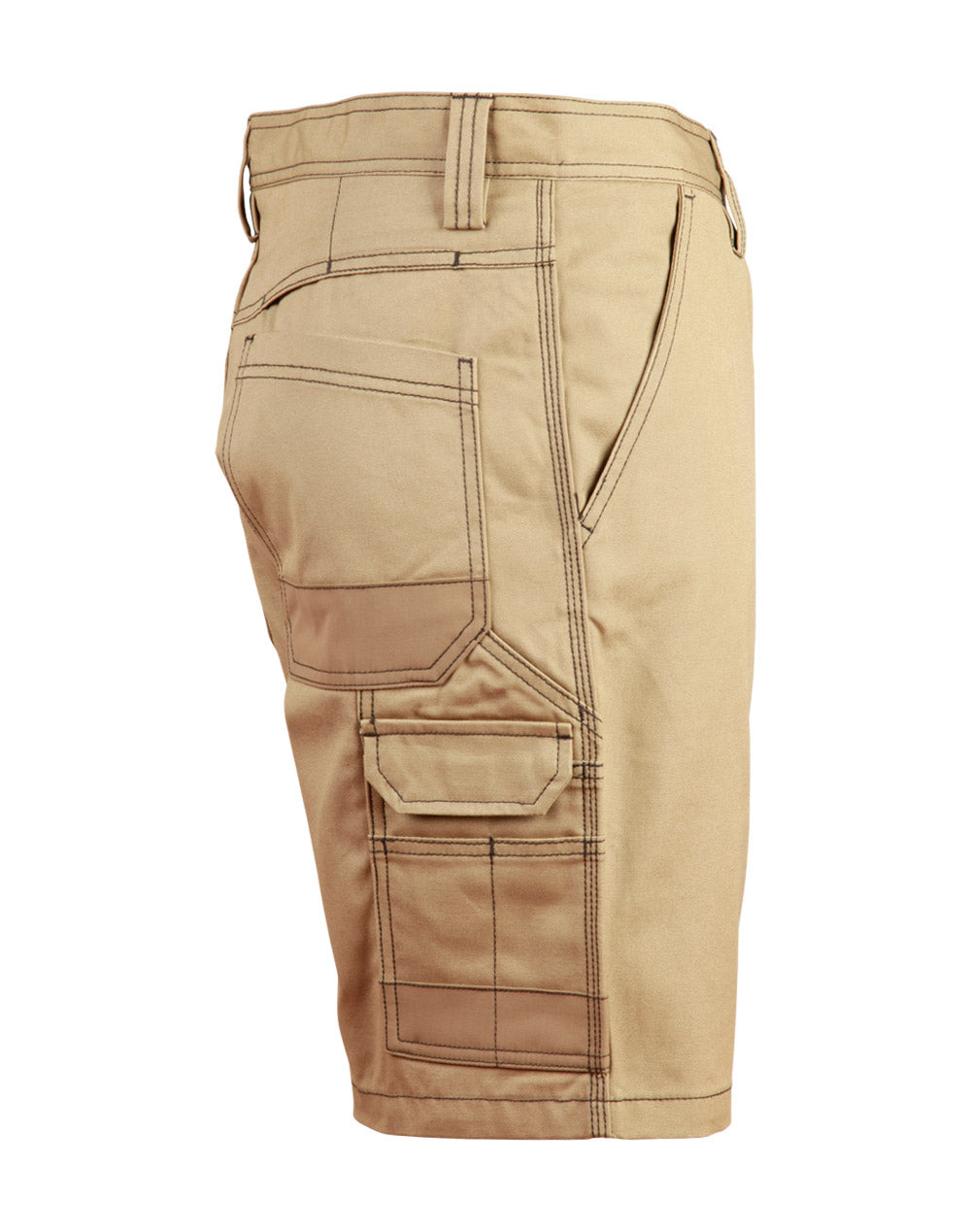Cordura Semi-Fitted Cordura Work Shorts - Khaki - View