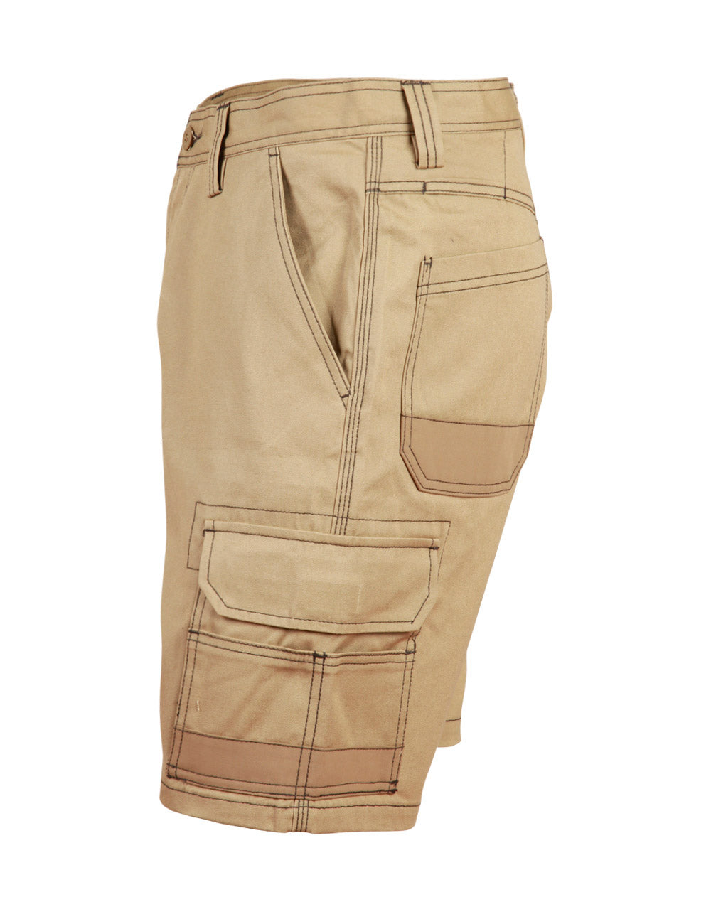 Cordura Semi-Fitted Cordura Work Shorts - Khaki - View