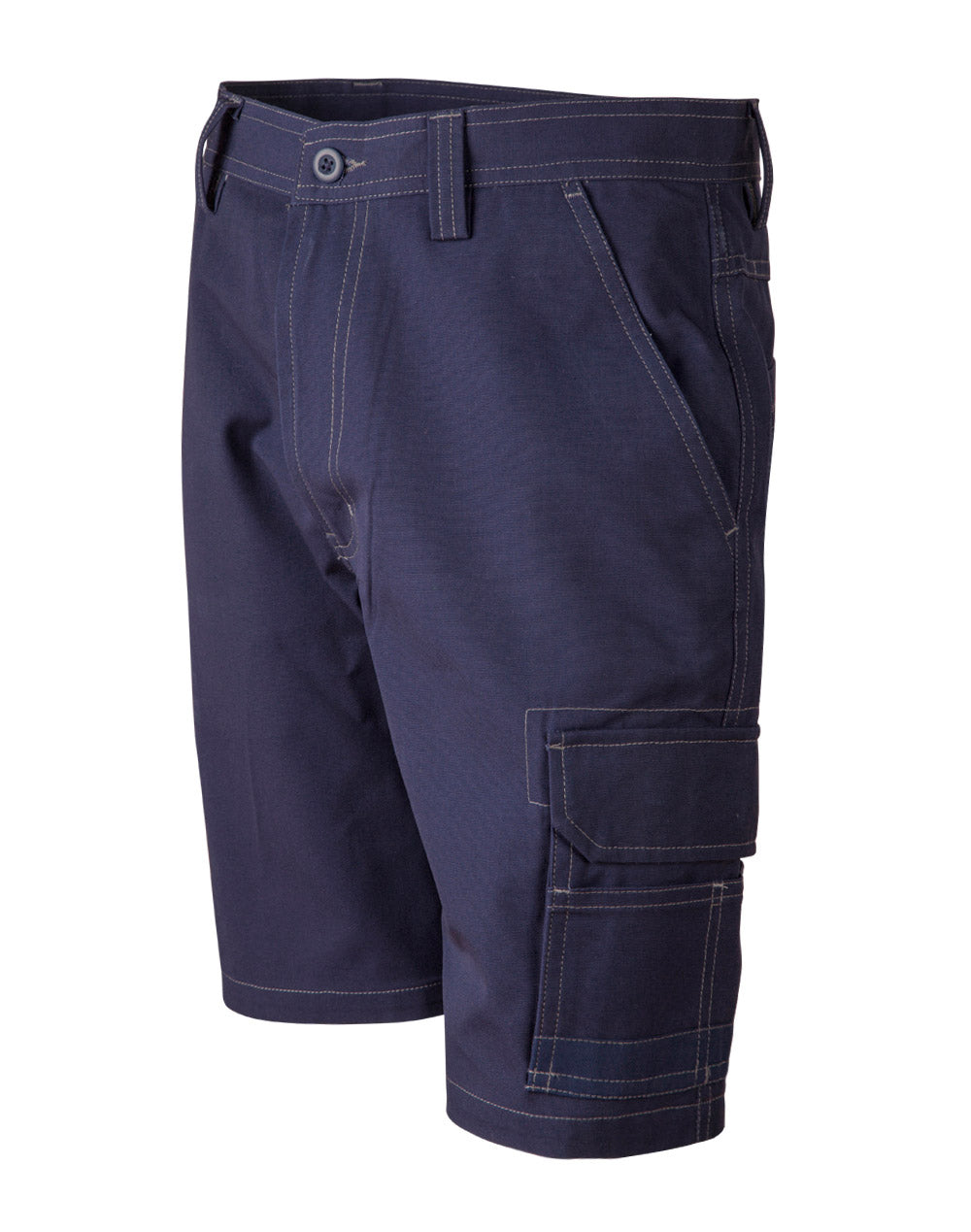 Cordura Semi-Fitted Cordura Work Shorts - Navy - View