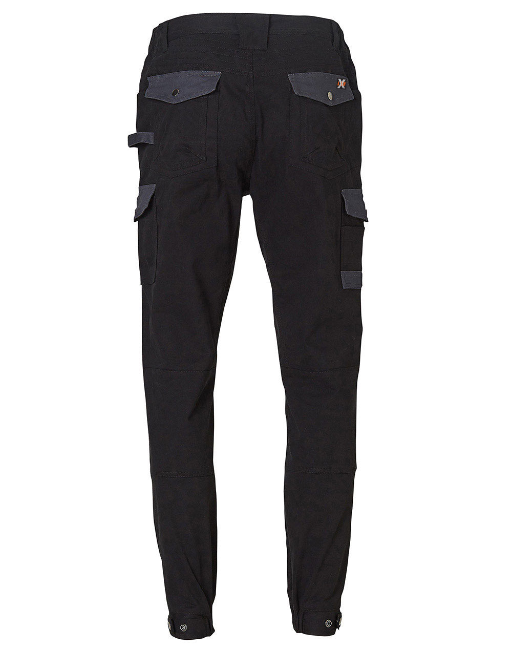 Mens Cargo Work Pant - Black - Back