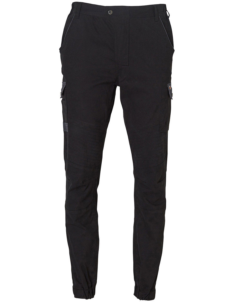 Mens Cargo Work Pant - Black - Front