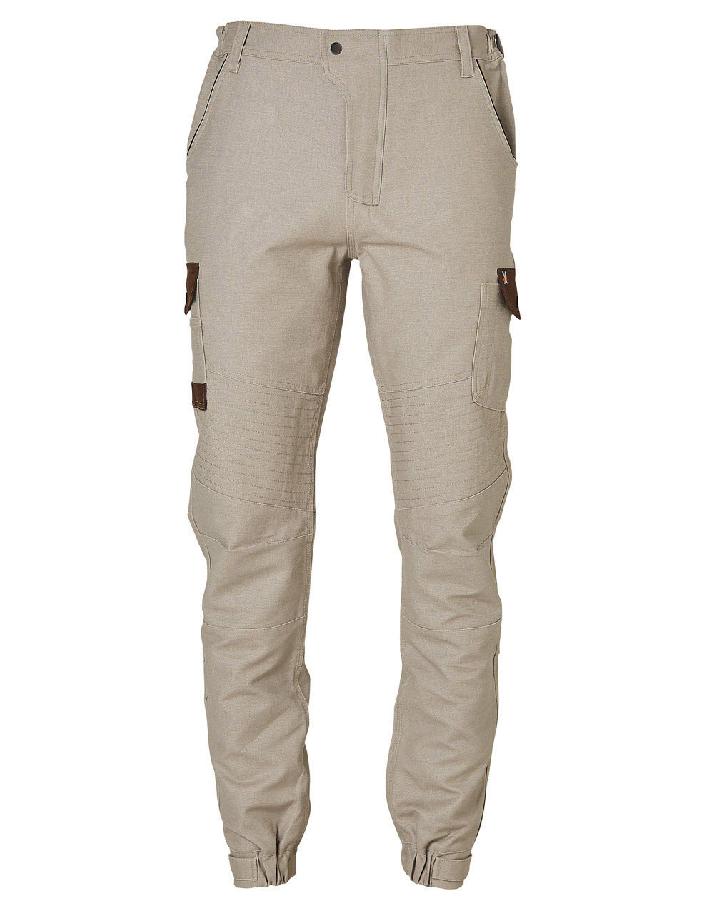 Mens Cargo Work Pant - Sand - Front