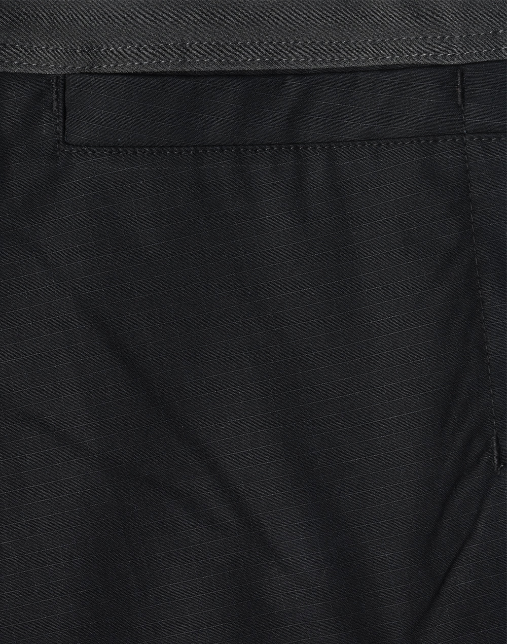 Unisex Ripstop Stretch Work Pants - Black - Back