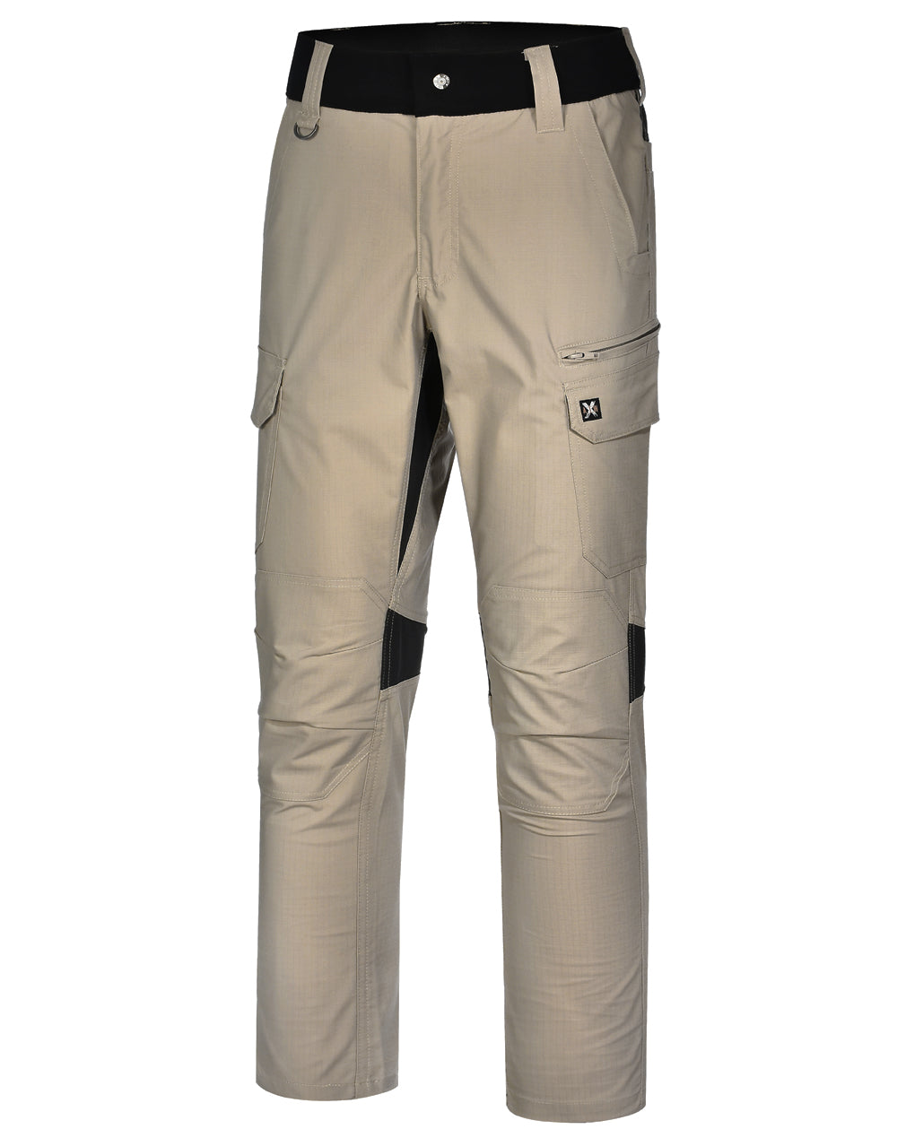 Unisex Ripstop Stretch Work Pants - Sand - Front