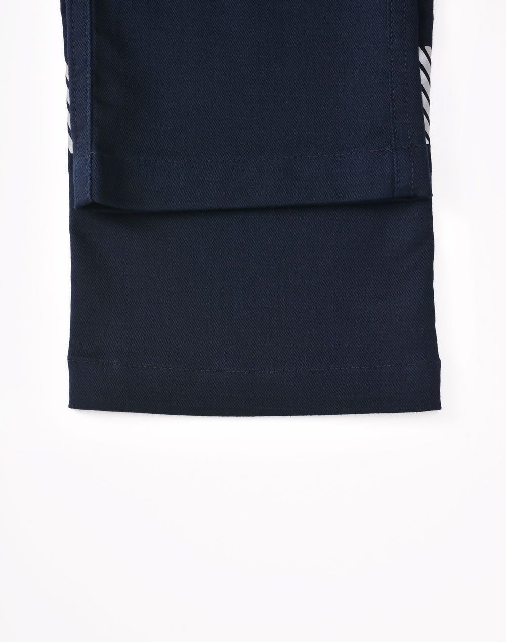 Unisex Cotton Stretch Rip-Stop Work Pants With Segmented Tape - Navy - View