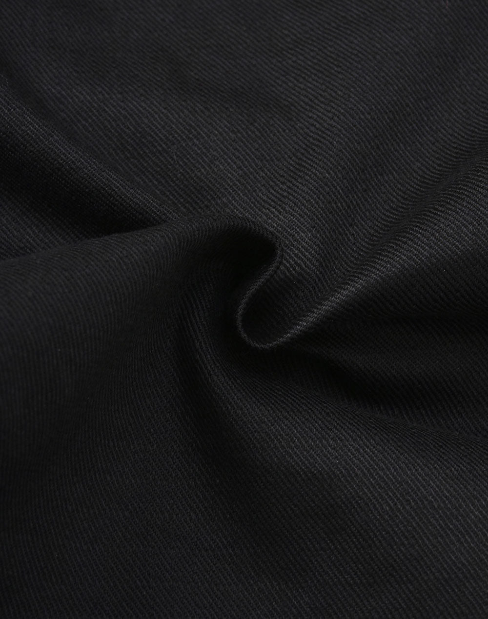 Unisex Cotton Stretch Rip-Stop Work Pants - Black - Fabric