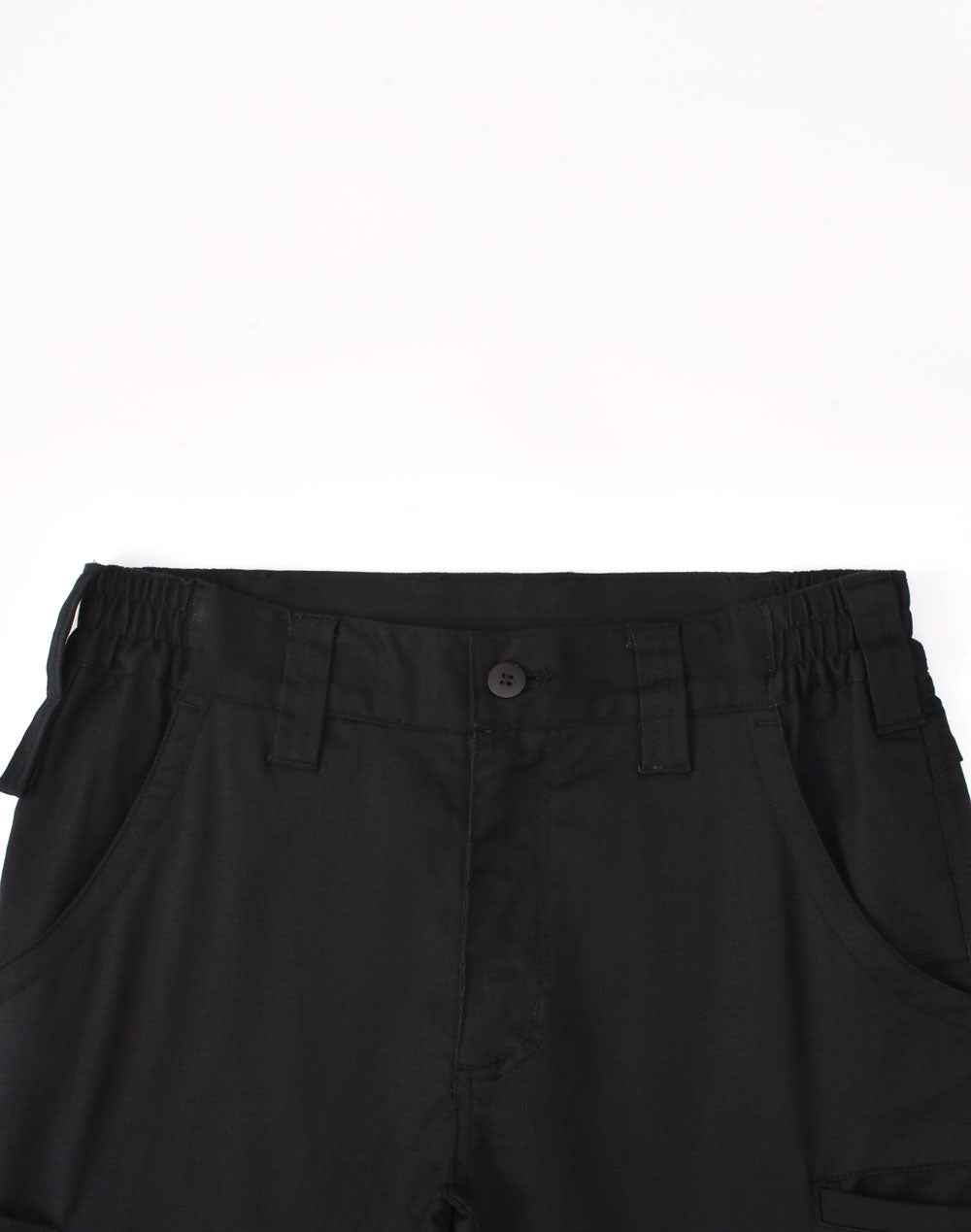 Unisex Cotton Stretch Rip-Stop Work Pants - Black - View