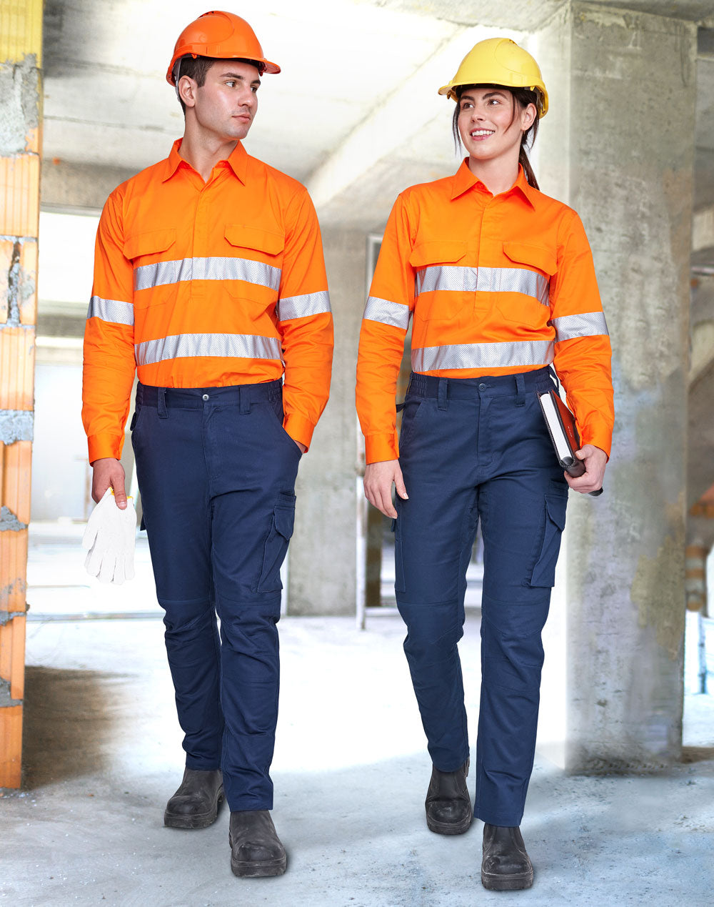 Unisex Cotton Stretch Rip-Stop Work Pants - view