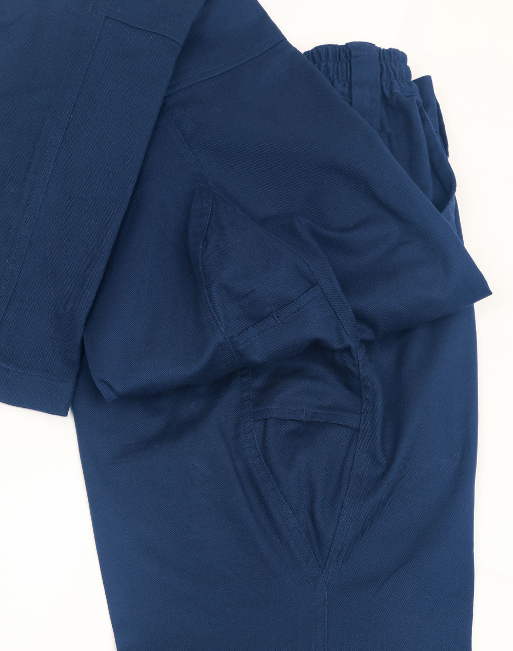 Unisex Cotton Stretch Rip-Stop Work Pants - Navy - View