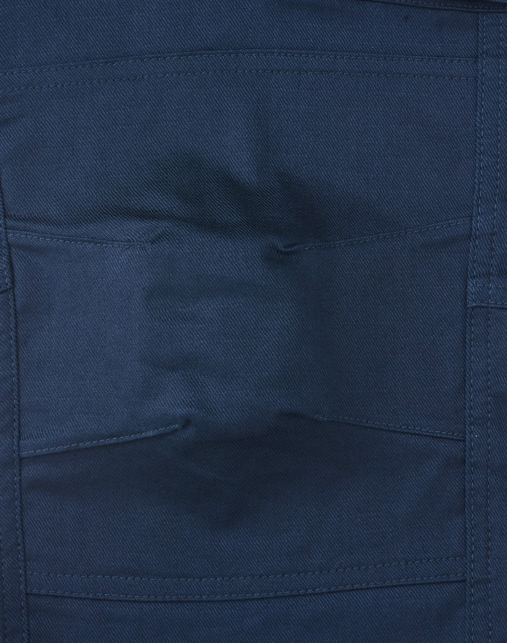 Unisex Cotton Stretch Rip-Stop Work Pants - Navy - View