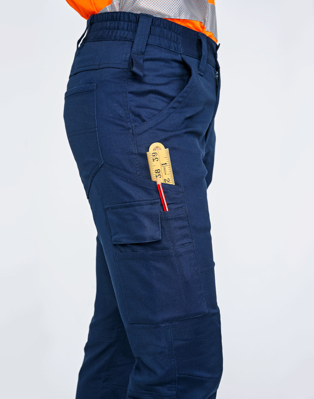Unisex Cotton Stretch Rip-Stop Work Pants - view