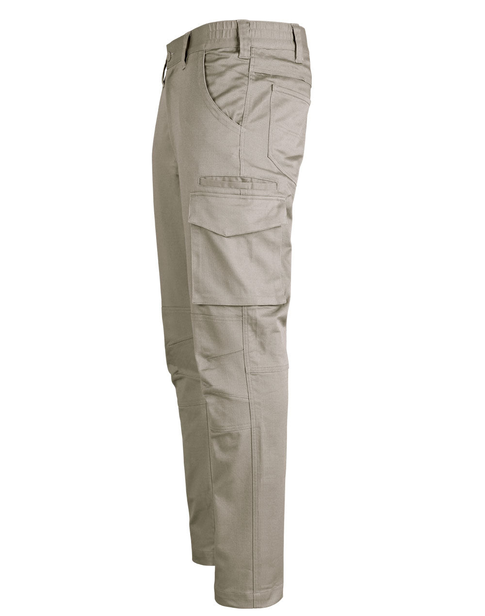 Unisex Cotton Stretch Rip-Stop Work Pants - Sand - View
