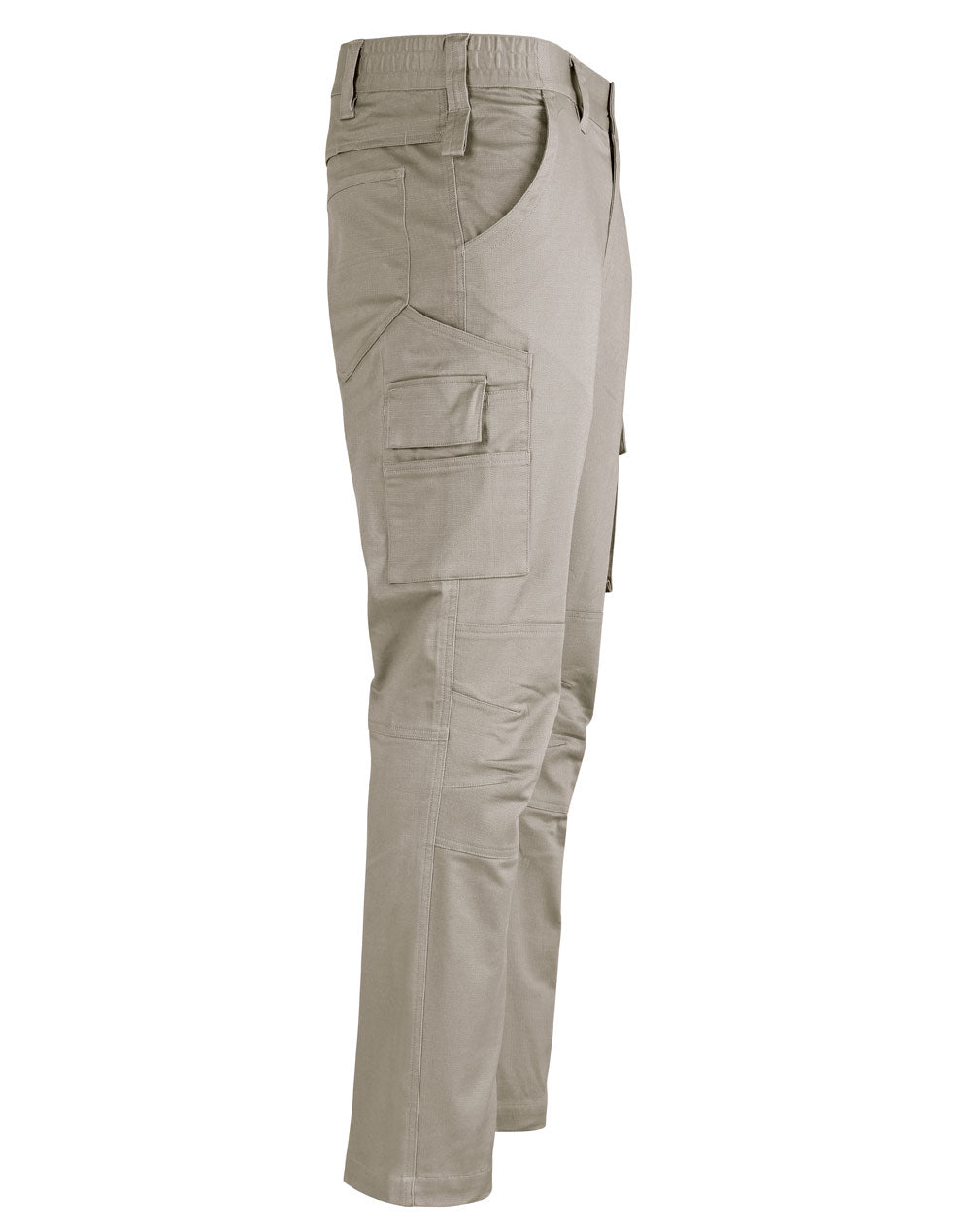 Unisex Cotton Stretch Rip-Stop Work Pants - Sand - View