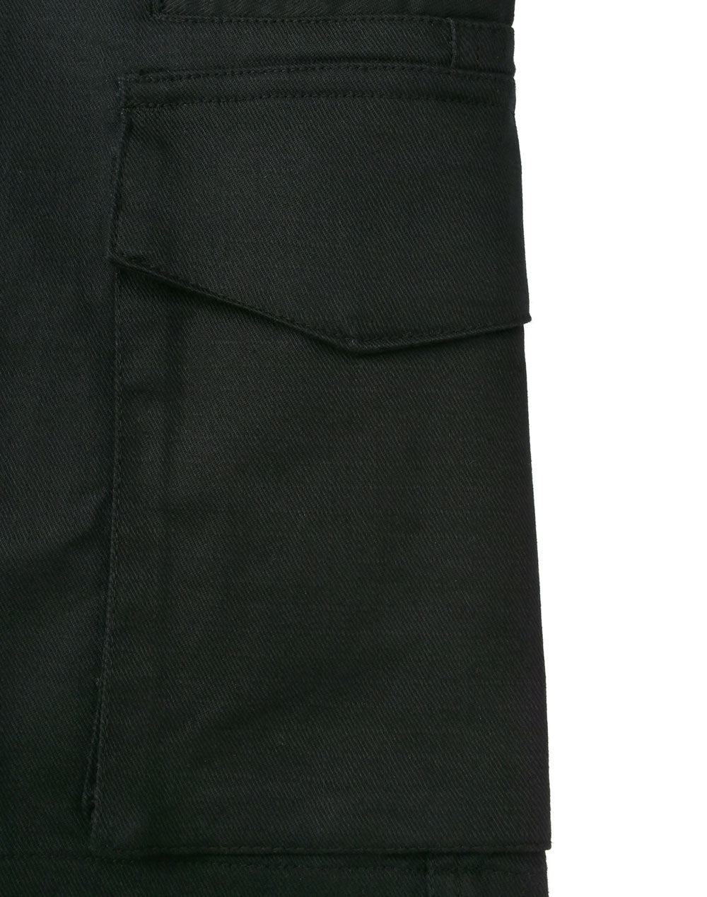 Unisex Cotton Stretch Rip-Stop Work Shorts - Black - View