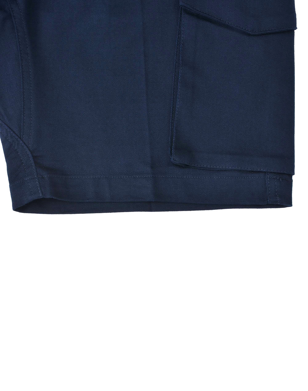 Unisex Cotton Stretch Rip-Stop Work Shorts - Navy - View