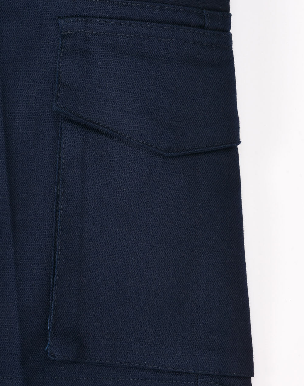 Unisex Cotton Stretch Rip-Stop Work Shorts - Navy - View
