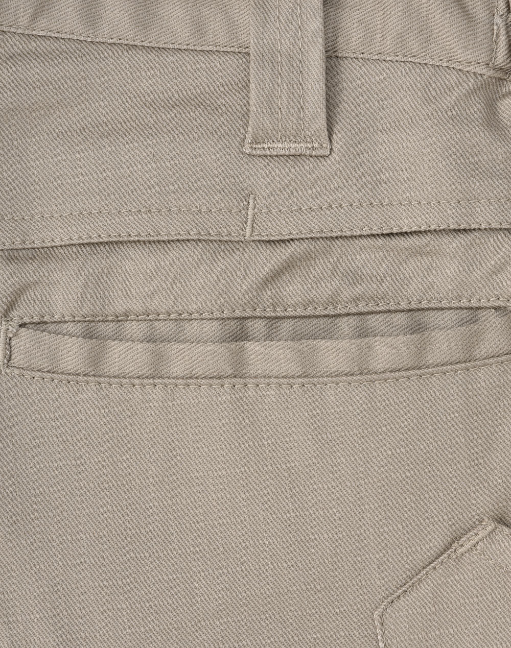 Unisex Cotton Stretch Rip-Stop Work Shorts - Sand - Back