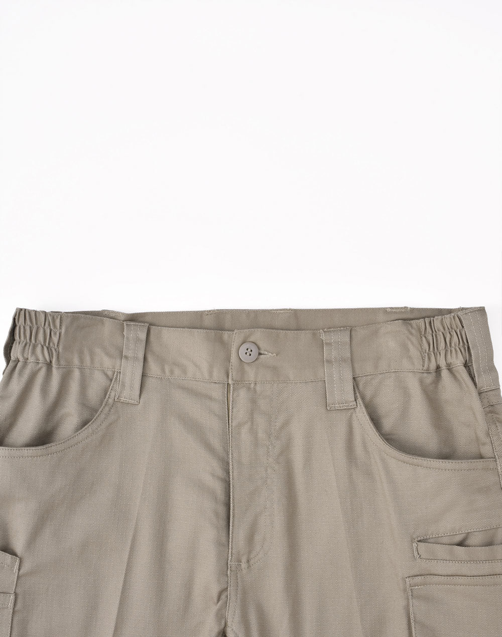Unisex Cotton Stretch Rip-Stop Work Shorts - Sand - View
