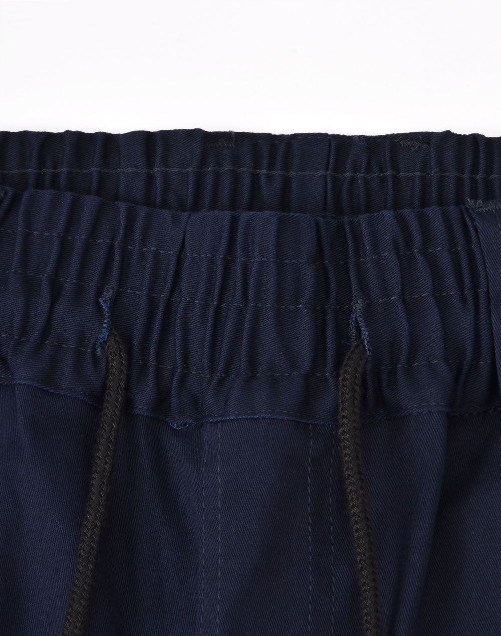 Unisex Cotton Stretch Drill Cuffed Work Pants - Navy - View