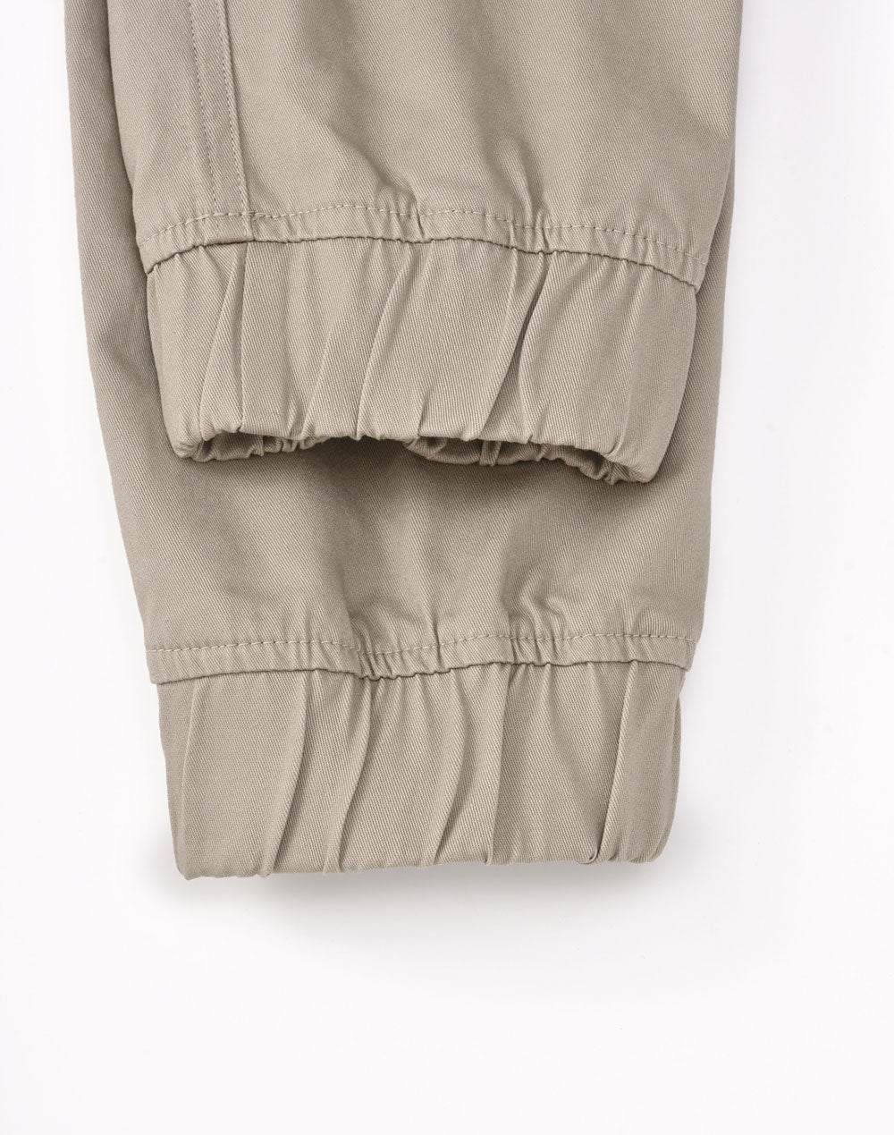 Unisex Cotton Stretch Drill Cuffed Work Pants - Sand - View
