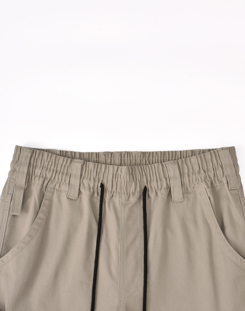 Unisex Cotton Stretch Drill Cuffed Work Pants - Sand - View