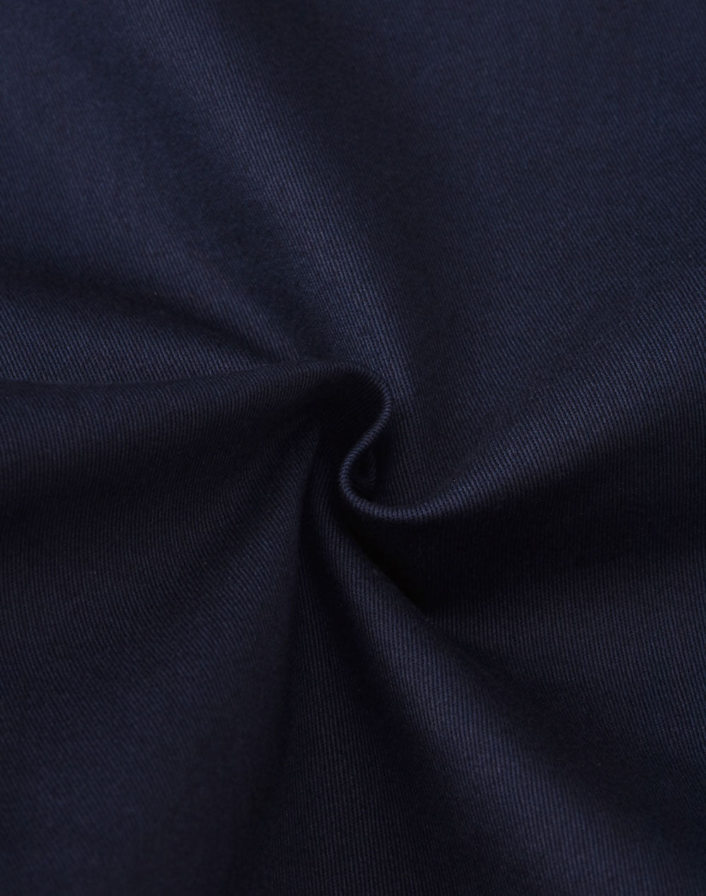 Unisex Cotton Stretch Drill Cuffed Work Shorts - Navy - Fabric