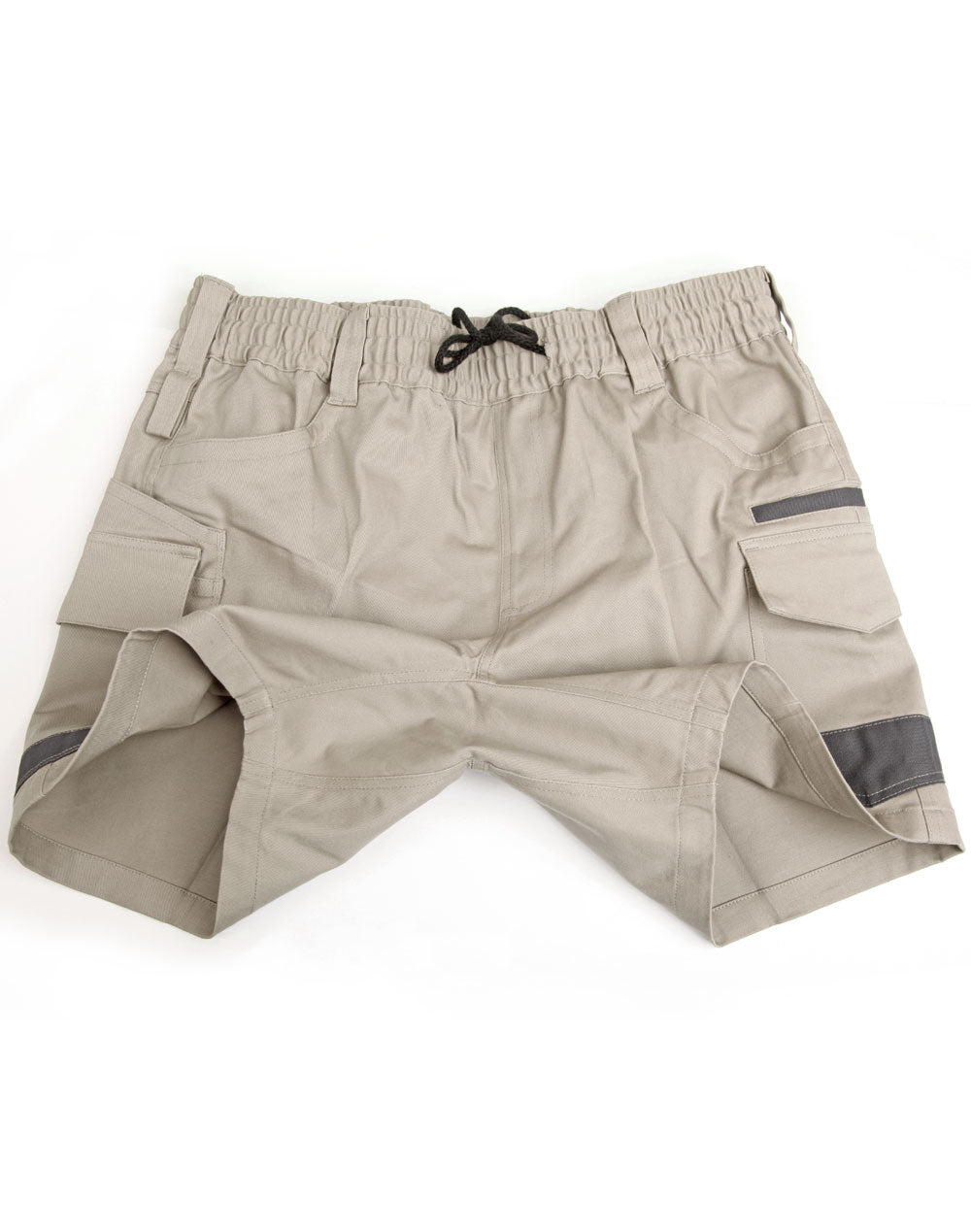Unisex Cotton Stretch Drill Cuffed Work Shorts - view