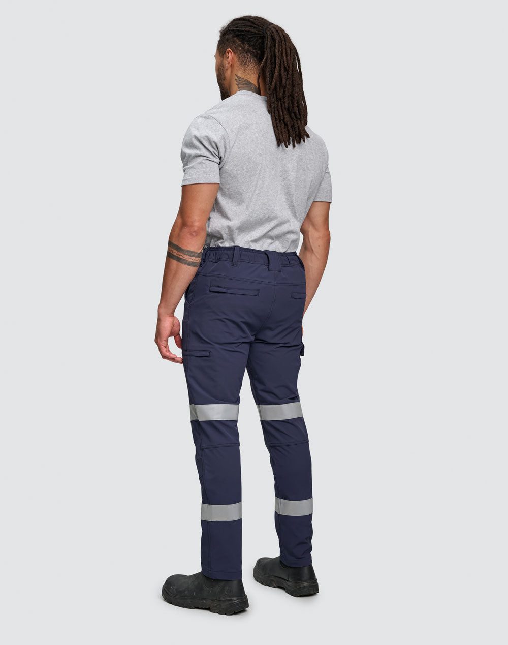 Unisex Dwr Water Repellent Flexi Work Pants with Tapes - view