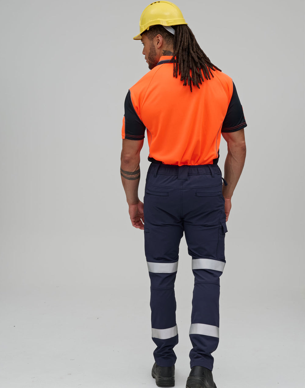 Unisex Dwr Water Repellent Flexi Work Pants with Tapes - view