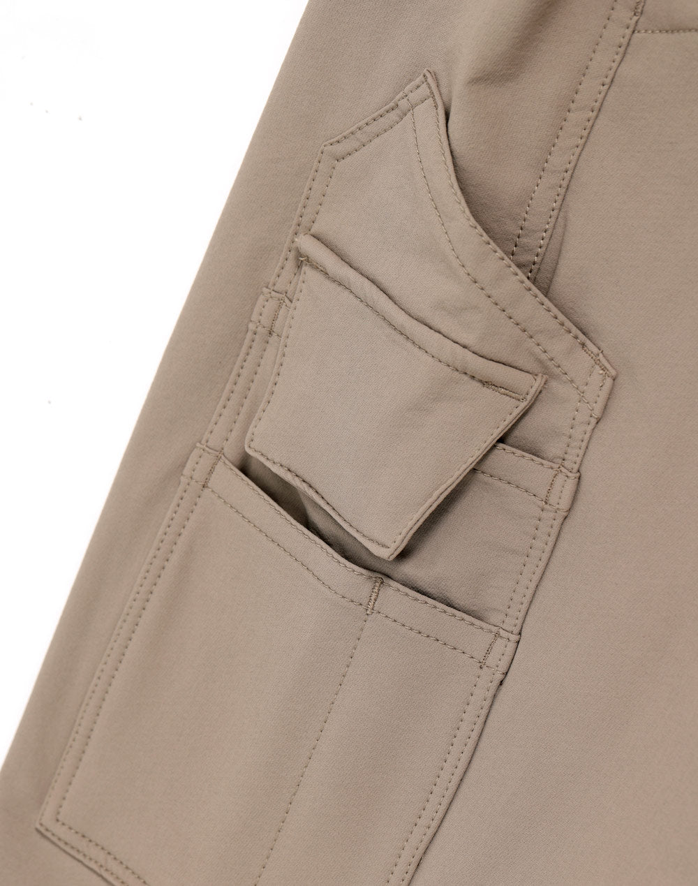 Unisex Dwr Water Repellent Flexi Work Pants - Khaki - View