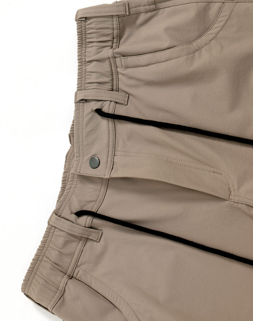 Unisex Dwr Water Repellent Flexi Work Pants - Khaki - View