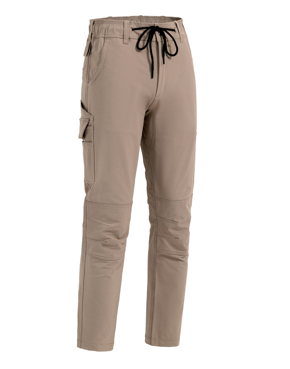 Unisex Dwr Water Repellent Flexi Work Pants - Khaki - Front