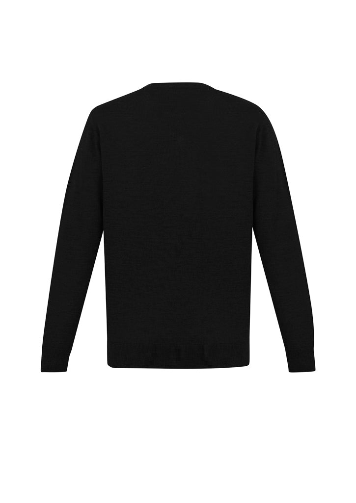 Roma Mens Knit Pullover - Black - Back