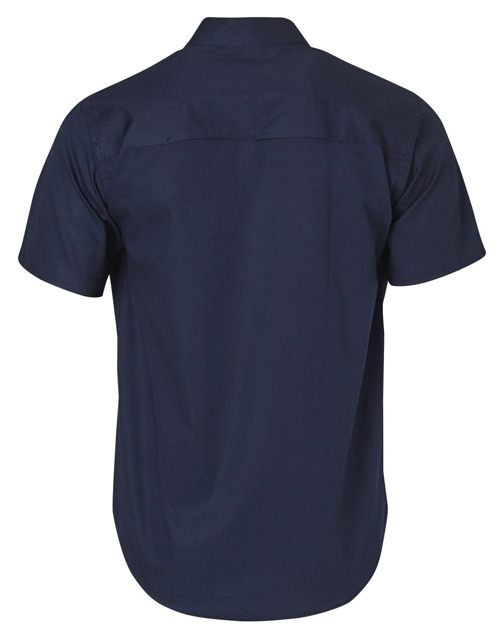 Cotton Work Shirt - Navy - Back