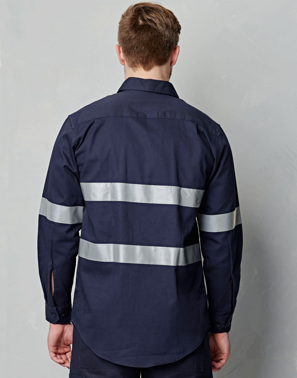 Cotton Drill Work Shirt - Back
