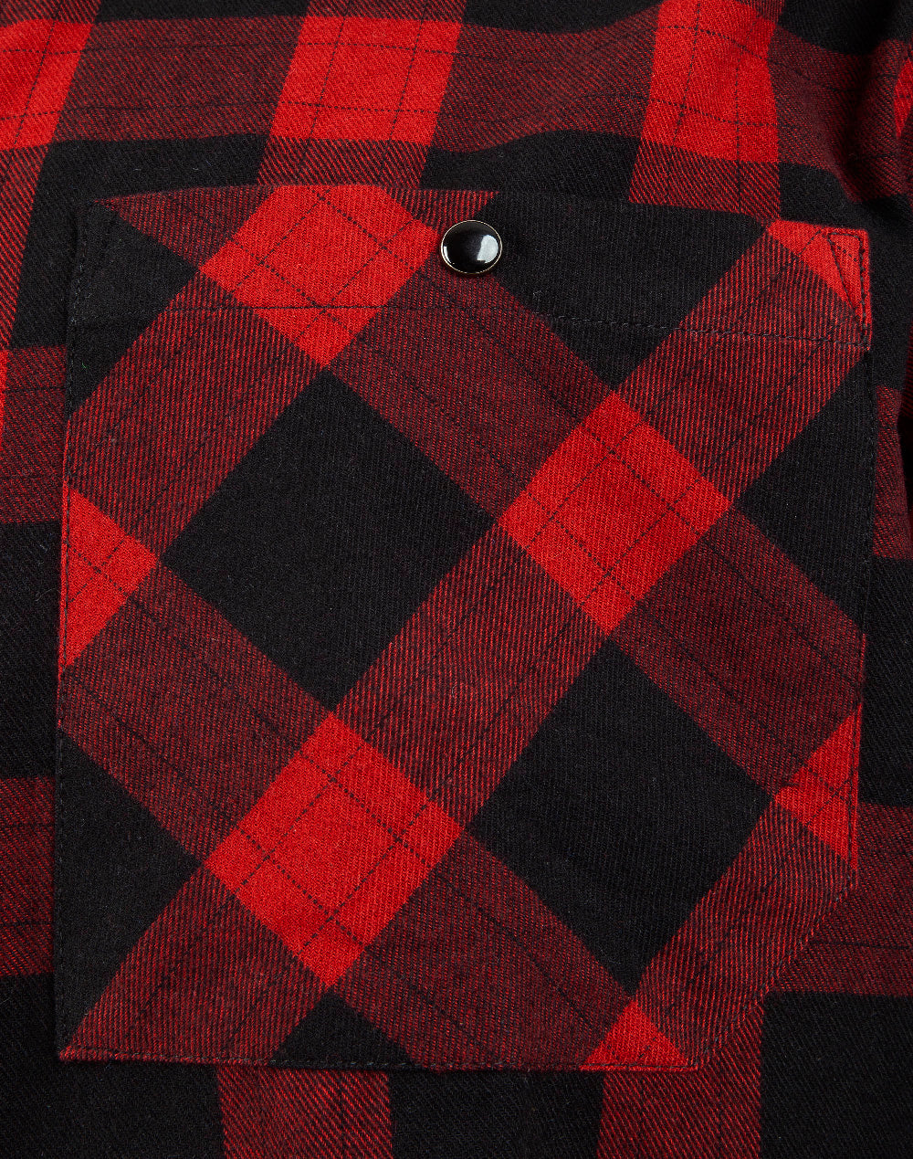 Unisex Classic Flannel Plaid Ls Shirt - Black/Wine - View