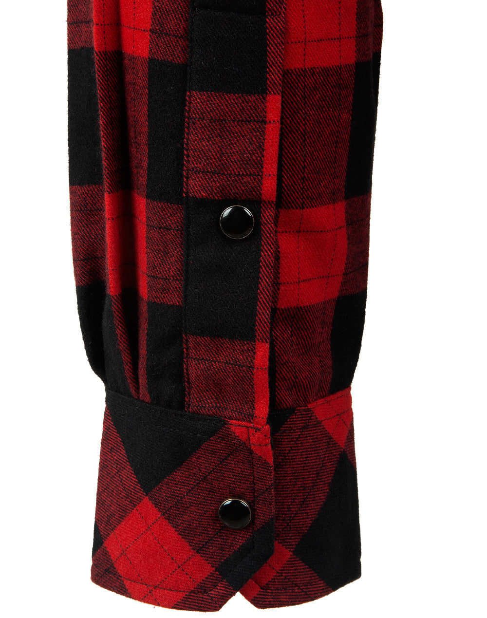 Unisex Classic Flannel Plaid Ls Shirt - Black/Wine - View