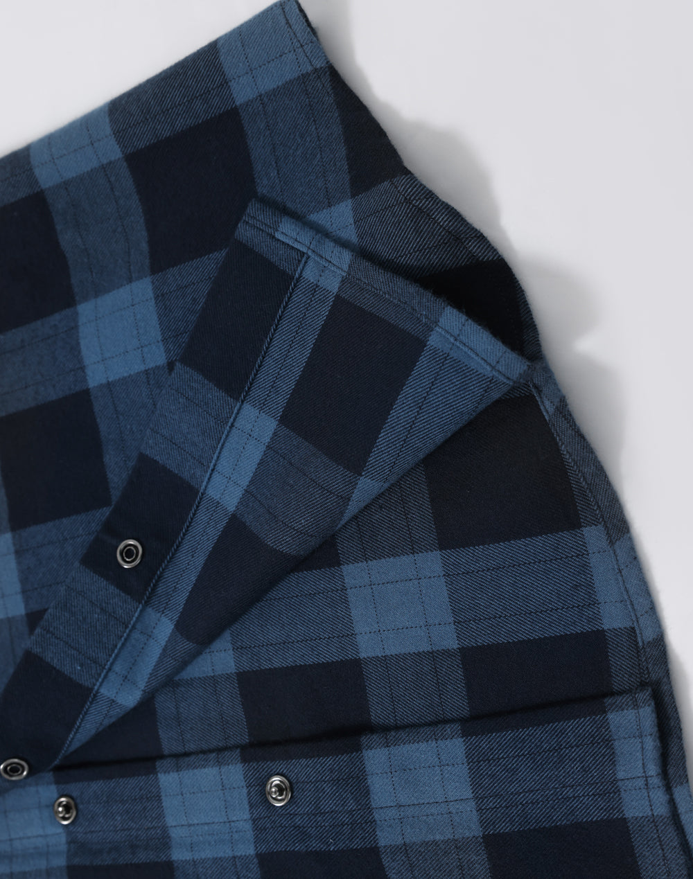 Unisex Classic Flannel Plaid Ls Shirt - Navy/Slate - View