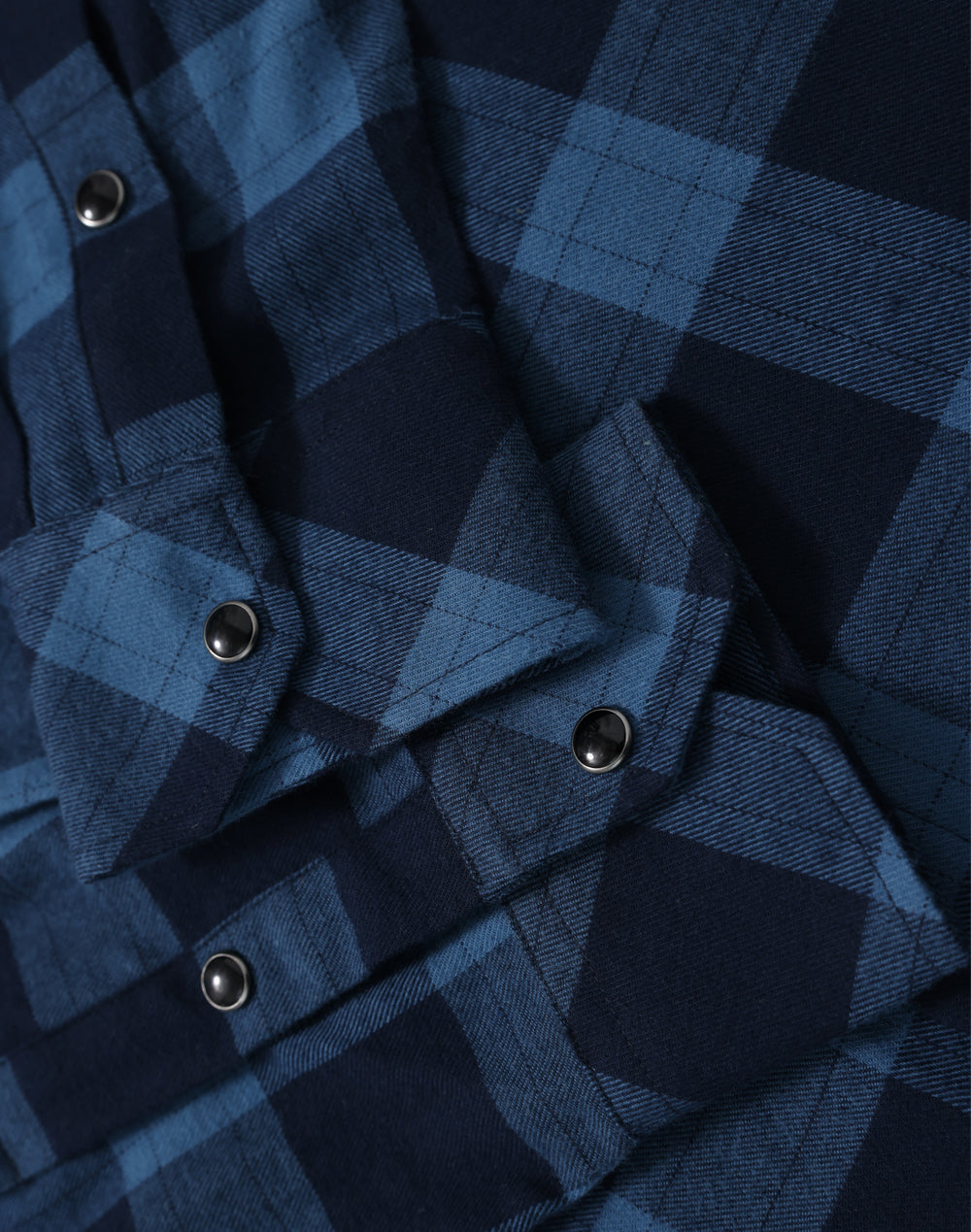 Unisex Classic Flannel Plaid Ls Shirt - Navy/Slate - View