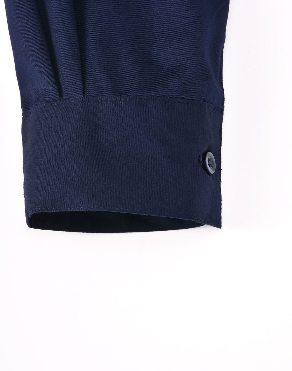 Unisex Cool Breeze Closed Front Ls Work Shirt - Navy - View