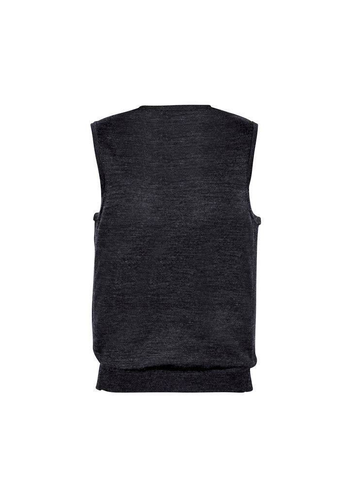 Milano Mens Vest - Charcoal - Back