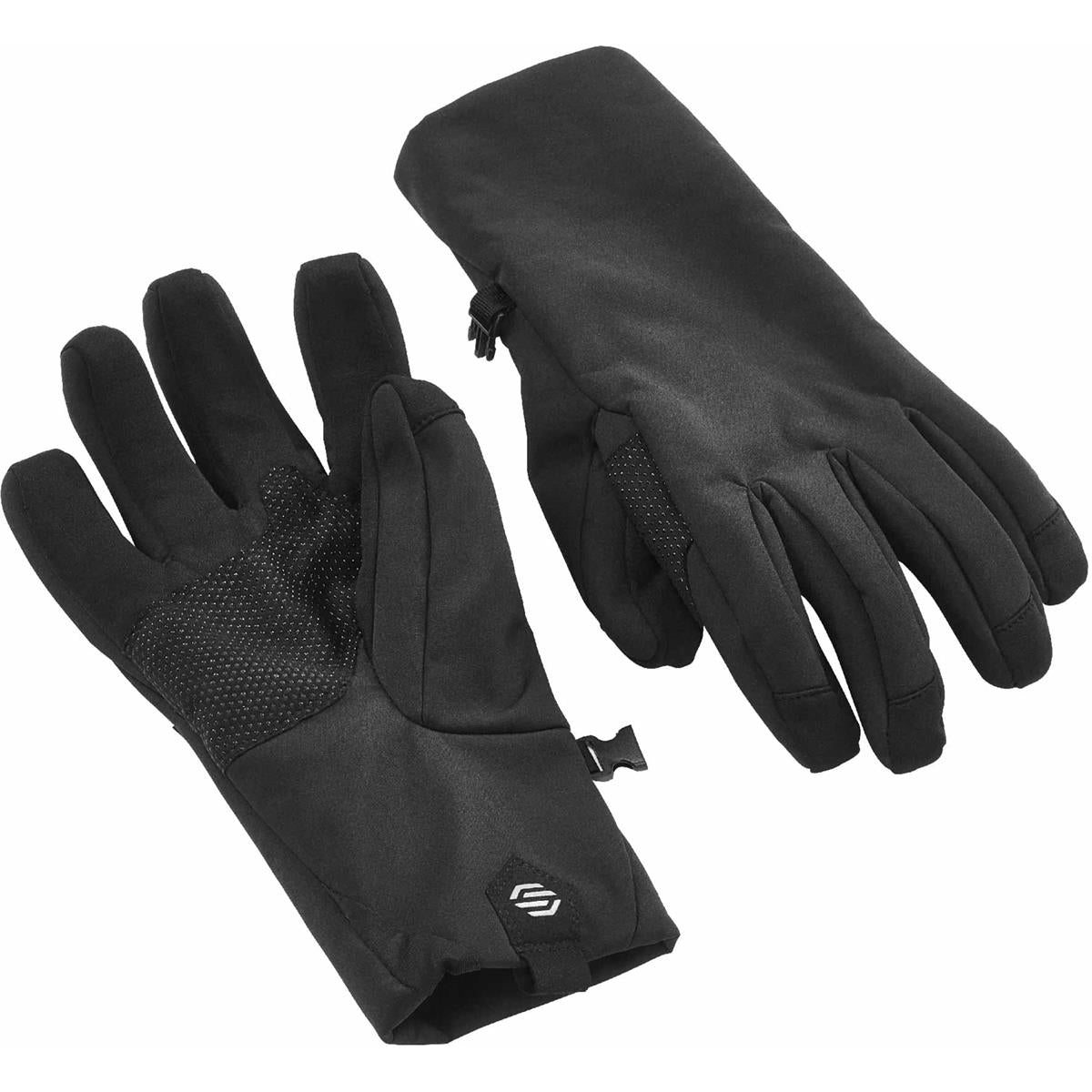 Matrix Softshell Gloves - Black - Front