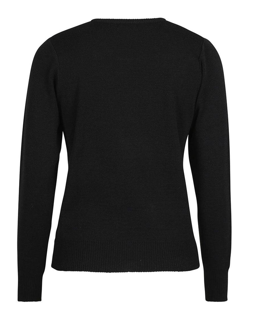 JB's Ladies Corporate Crew Neck Jumper - Dark Navy - Back